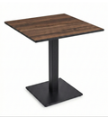 Table de Café Ikon Pro – Plateau Noyer & Pied Central Noir