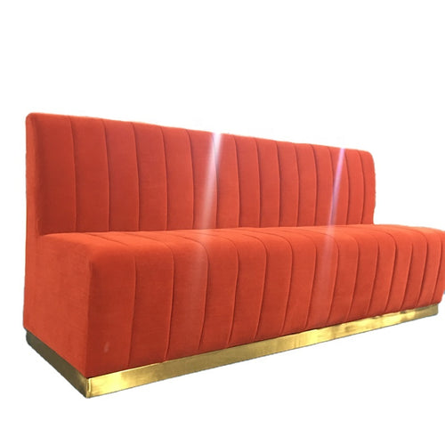 Banquette Cannelée en Velours