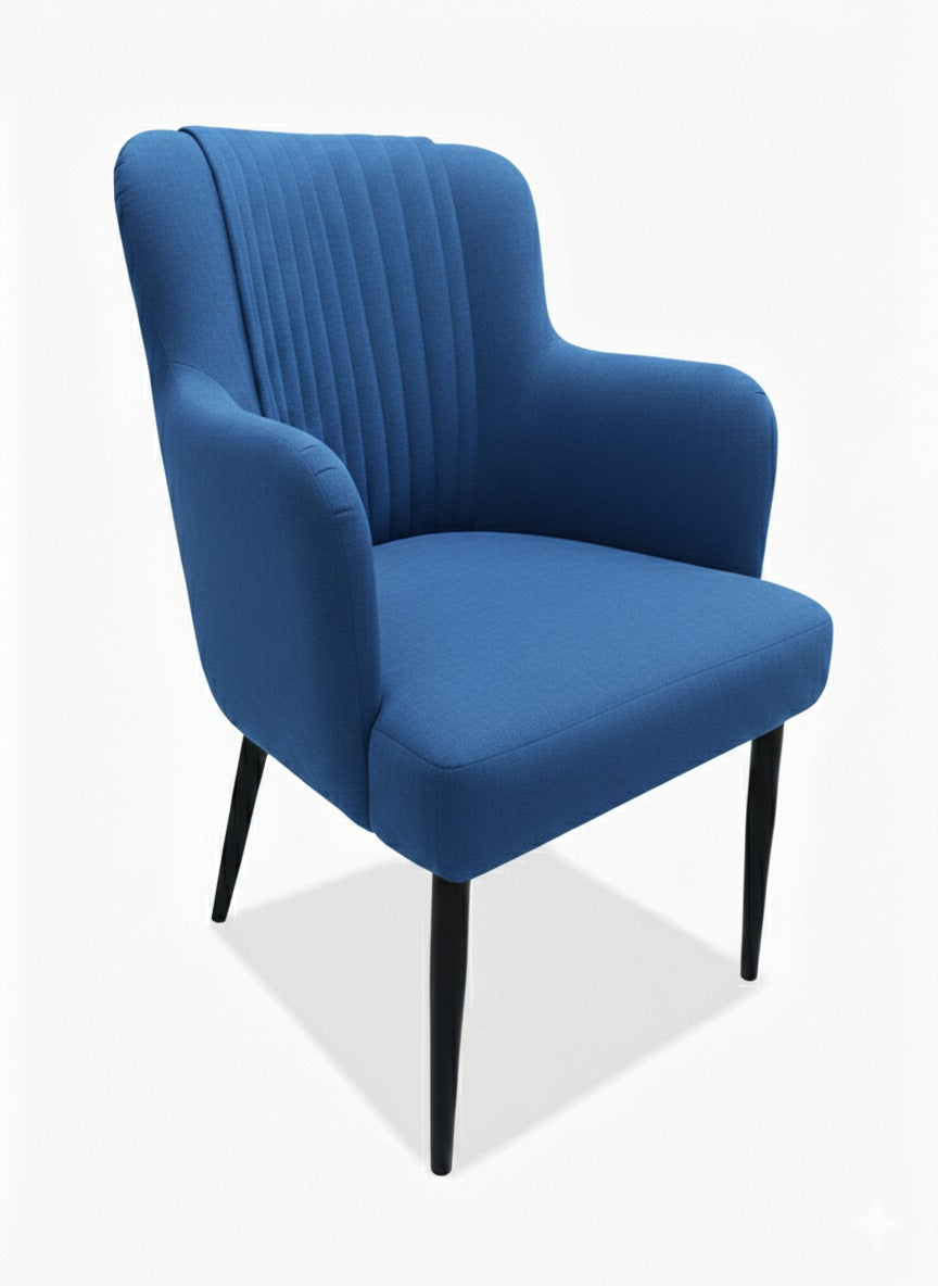 Chaise de Restaurant Ikon Excellence – Tissu Bouclé & Bois Anthracite