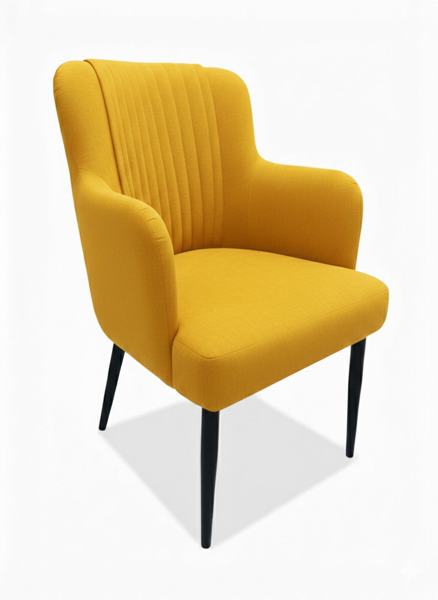 Chaise de Restaurant Ikon Excellence – Tissu Bouclé & Bois Anthracite