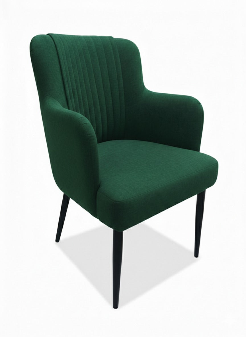 Chaise de Restaurant Ikon Excellence – Tissu Bouclé & Bois Anthracite