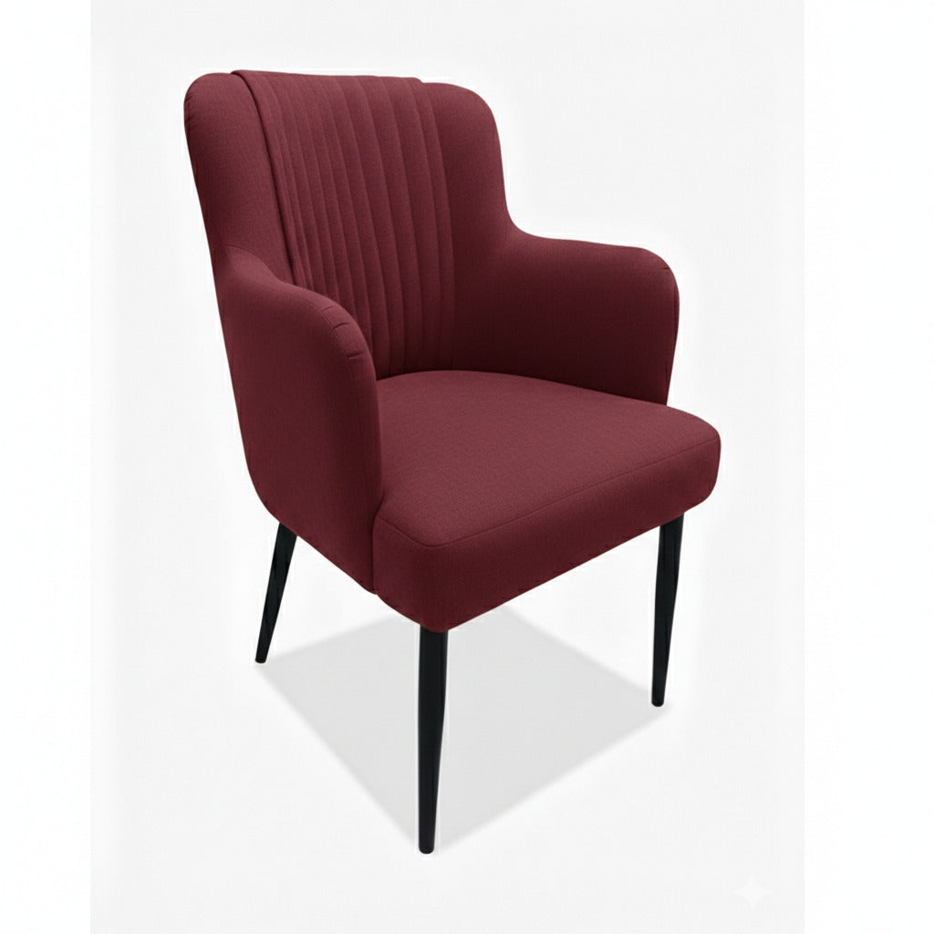 Chaise de Restaurant Ikon Excellence – Tissu Bouclé & Bois Anthracite