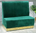 Banquette Compacte en Velours Émeraude