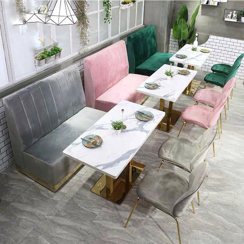 Banquette Compacte en Velours Émeraude
