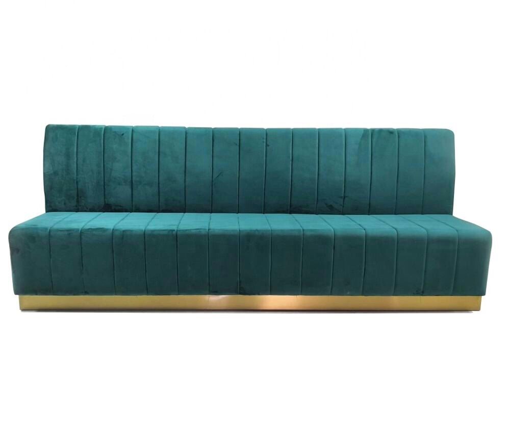 Banquette Cannelée en Velours